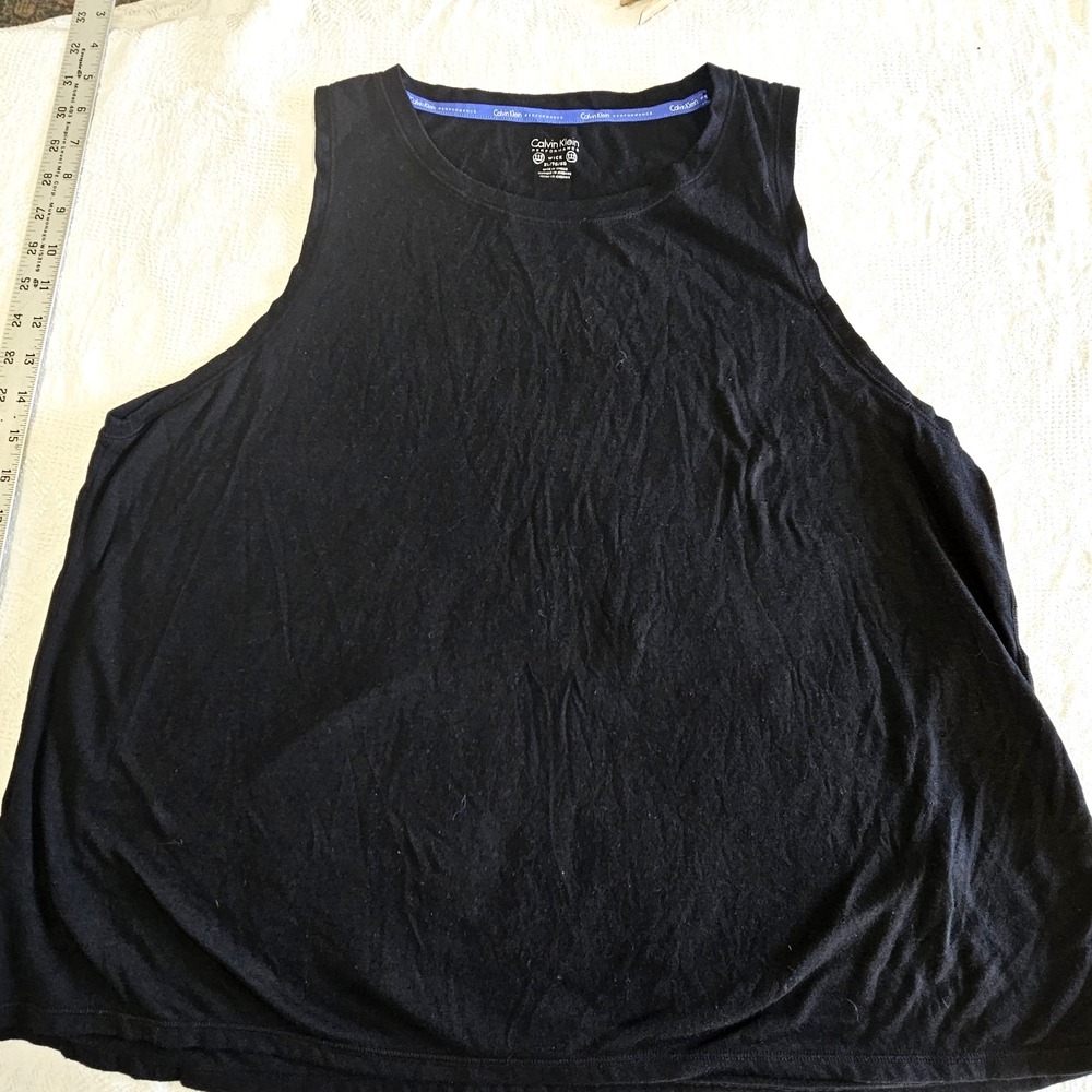 Calvin Klein Performance XXL Black Athletic Tank Top